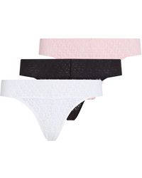 Calvin Klein - 3er Pack Slips Bikini Form Low Rise mit Spitze - Lyst