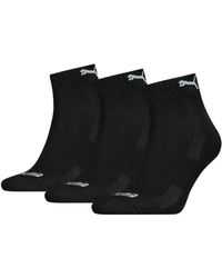 PUMA - 12 Paar Quarter Socken mit Frottee-Sohle Gr. 35-46 Cushioned Kurzsocken - Lyst