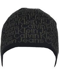 Calvin Klein - Cappello Cuffia Berretto Uomo Log CK Jeans Articolo CXS066 KQT1J Made in Italy - Lyst