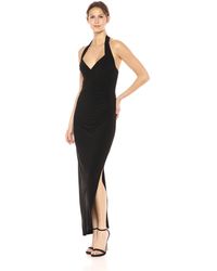 norma kamali halter turtleneck dress
