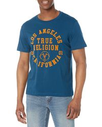 True Religion - La Studded Short Sleeve Tee - Lyst