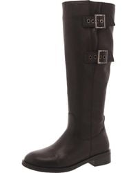 Steve Madden - Jaymes Kniehohe Stiefel aus Leder mit Blockabsatz - Lyst