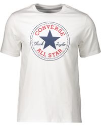 Converse - 10025459-A03 Chuck Patch Tee T-Shirt Adulto Optical White Taglia 2XL - Lyst