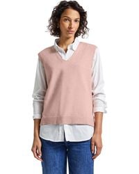 Street One - Ärmelloser V-Neck Pullover - Lyst