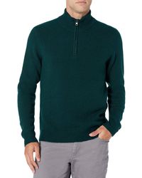 Homme Vêtements Pulls et maille Pulls à fermeture éclair Pull à Fermeture Éclair 3/4 Amazon Essentials pour homme en coloris Vert 