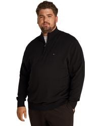 Tommy Hilfiger - Bt-essential Katoen Zip Mock-b Mw0mw39108 Half Zip Trui - Lyst