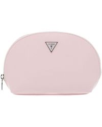 Guess - Dome Cosmetic Pouch Pink - Lyst