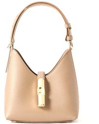 Furla - Mini Hobo IRIDE Greige - Lyst