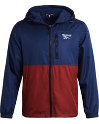 Reebok - Full Zip Polar Fleece Lined Windbreaker Jacket - Weather Resistant Windbreaker Jackets For - Lyst