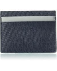 Emporio Armani - A | X Armani Exchange Armani Exchange Logo Card Case Navy/mirage Grey - Lyst