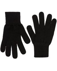 Calvin Klein Knitted Monogram Gloves - Black