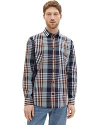 Tom Tailor - Regular Fit Chambray Hemd aus Baumwolle - Lyst