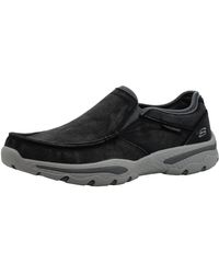 Skechers - Relaxed Fit-creston-moseco Black/grey Moccasin 8.5 M Us - Lyst