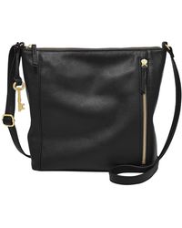 fossil black leather purse