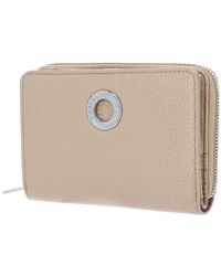 Mandarina Duck Mellow Lux Zip Around Wallet Irish Cream - Natur