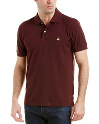 Brooks Brothers - Short Sleeve Cotton Pique Stretch Logo Polo Shirt - Lyst
