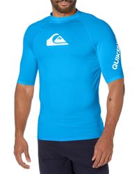Quiksilver - All TIME SS Short Sleeve Rashguard SURF Shirt Rash Guard Hemd - Lyst