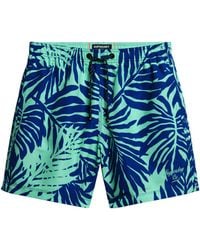 Superdry - Short de bain pour homme de 38 cm en matériau recyclé avec imprimé - Lyst