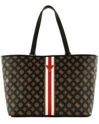 Guess - Van Sant Tote Mocha Logo - Lyst
