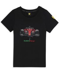 PUMA - Jugendliche Scuderia Ferrari Race Motorsport T-Shirt mit Grafik 164Black - Lyst