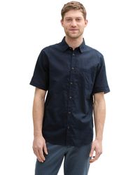 Tom Tailor - Regular Fit Kurzarmhemd mit Karomuster - Lyst