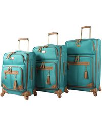 Steve Madden - 3 Piece Softside Expandable Lightweight Spinner Suitcase Set - Travel Set Includes 20 Inch Carry - Lyst