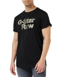 G-Star RAW - Pestañas gráficas pintadas Camiseta - Lyst