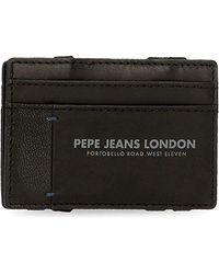 Visita lo Store di Pepe JeansPepe Jeans Jeans Portafoglio verticale con portamonete Marrone 8,5x11,5x1 cms Pelle 