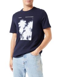 S.oliver - T-Shirt Kurzarm,M,Blau - Lyst