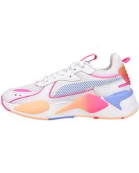 PUMA - Rs-X Pop Baskets à lacets pour femme Orange Rose Violet Blanc - Lyst