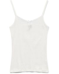 Vero Moda - Vmlisa Pointelle Singlet Top JRS Noos - Lyst