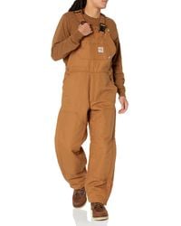 Carhartt - Flame-resistant Duck Quilt-lined Bib Overall - Lyst