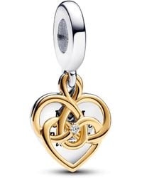 PANDORA - Aufklappbares & gravierbares liebesmedaillon charm-anhänger - Lyst