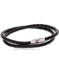 Tommy Hilfiger - Stainless Steel Rope Bracelet 2790011,black - Lyst