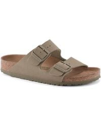 Birkenstock - S Arizona Vegan Slides Sandals Green 5 Uk - Lyst