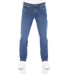 Wrangler - , Texas Slim Jeans, da Uomo, Blu, 32W x 32L - Lyst