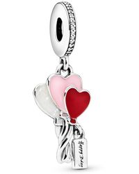 PANDORA - Sterling Silver & Cubic Zirconia Bracelet Charm Compatible Moments - Gift For Her - No - Lyst
