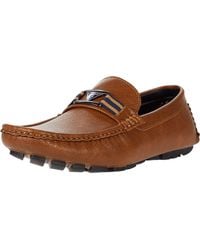 Guess Mens Slip On Driving Style Loafer - Brown