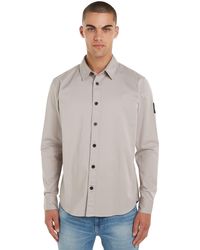 Calvin Klein - Monologo Button Relaxed Shirt Freizeithemden - Lyst