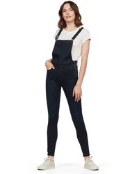 G-Star - G-star Lynn High Waist Skinny Overall Jumpsuit Voor - Lyst