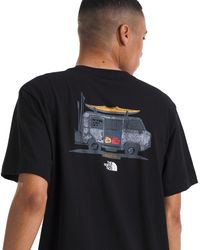 The North Face - Evolution Van Life Short Sleeve Tee | T-shirt With Ribbed Collar & Set-in Sleeves Tnf Black - Lyst