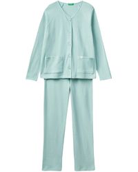 Benetton - Pig(jacket+pant) 37v03p028 Pajama Set - Lyst