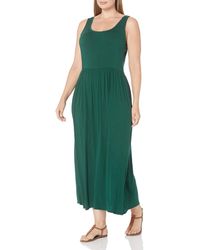 Amazon Essentials Vestido Maxi de Cintura sin gas-Tallas Dresses - Verde