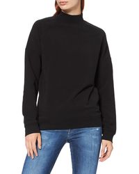 FIND Soft Jersey High Neck Sweatshirt - Black