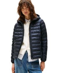 Tommy Hilfiger - Cazadora de plumas Mujer Padded Global Stripe Jacket con capucha - Lyst