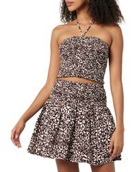 The Drop - Rosita Cropped Smocked Halter Top - Lyst