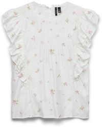 Vero Moda - Vmbliss S/L Detail Top WVN - Lyst