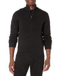 10 % de réduction Soft Cotton Quarter Zip Sweater Noir Homme Vêtements Pulls et maille Pulls à fermeture éclair solid black Blk - XL Goodthreads pour homme 