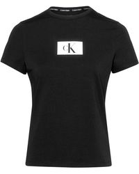 Calvin Klein - S/s T-shirts Zwart - Lyst