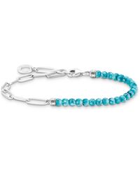 Thomas Sabo - Bracelet With Turquoise Pearls 925 Sterling Silver A2099-404-17 - Lyst